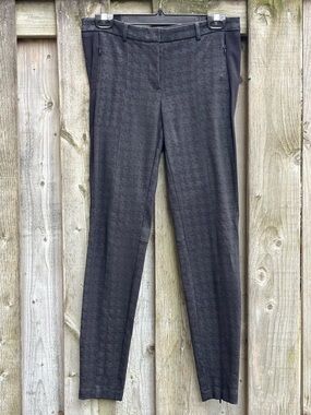 Cambio Slim Tailored Black Houndstooth Skinny Pant Rhonda